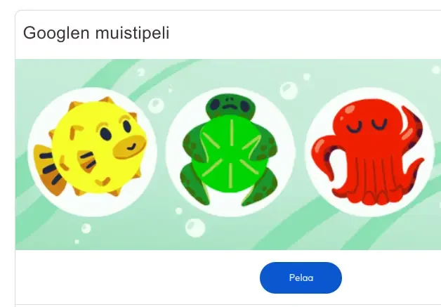 Googlen muistipeli